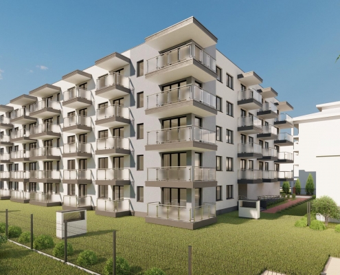 Osiedle Dzika / wizualizacja Osiedle Dzika / mieszkania Ząbki / 2020 / Gór-Pis